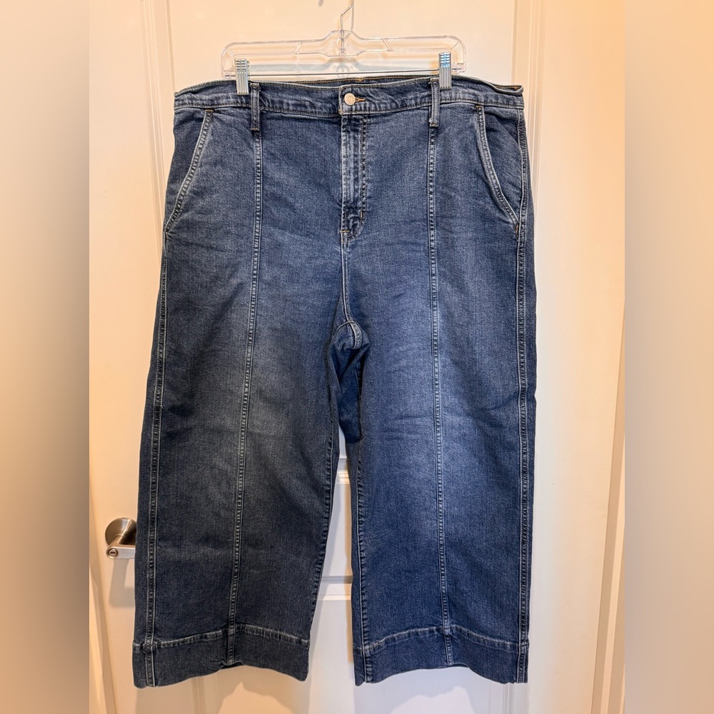 GAP Cropped Denim Jeans - Classic Blue